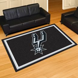 San Antonio Spurs Area Rug â€“ Nylon 5â€™ x 8â€™