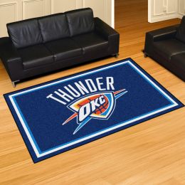 Oklahoma City Thunder Area Rug â€“ Nylon 5â€™ x 8â€™