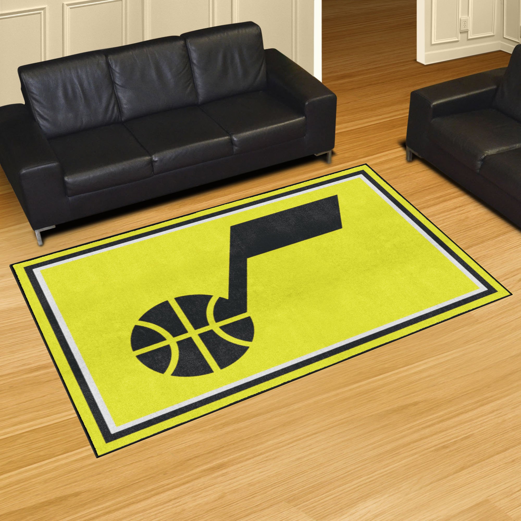 Utah Jazz Area Rug â€“ Nylon 5â€™ x 8â€™