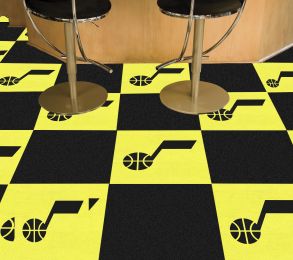 Utah Jazz Team Carpet Tiles - 45 sq ft