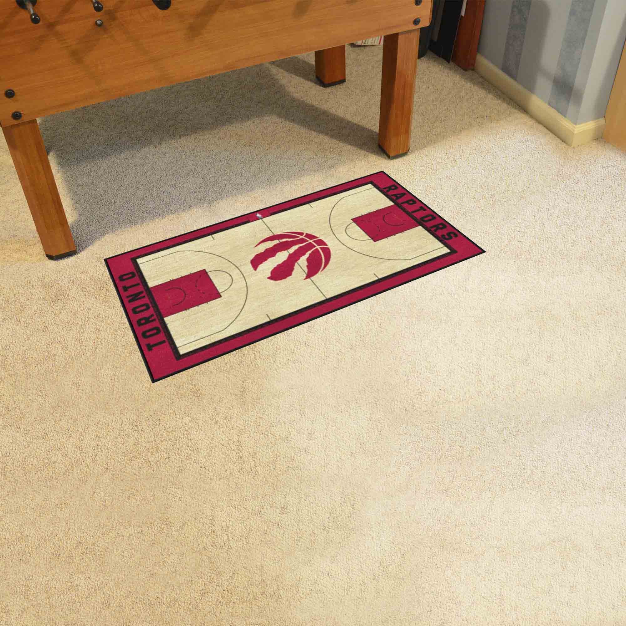 Toronto Raptors Basketball Court Runner Mat - 24 x 44