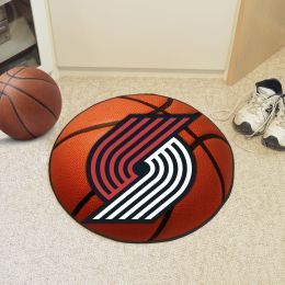 Portland Trail Blazers Ball Shaped Area Rugs