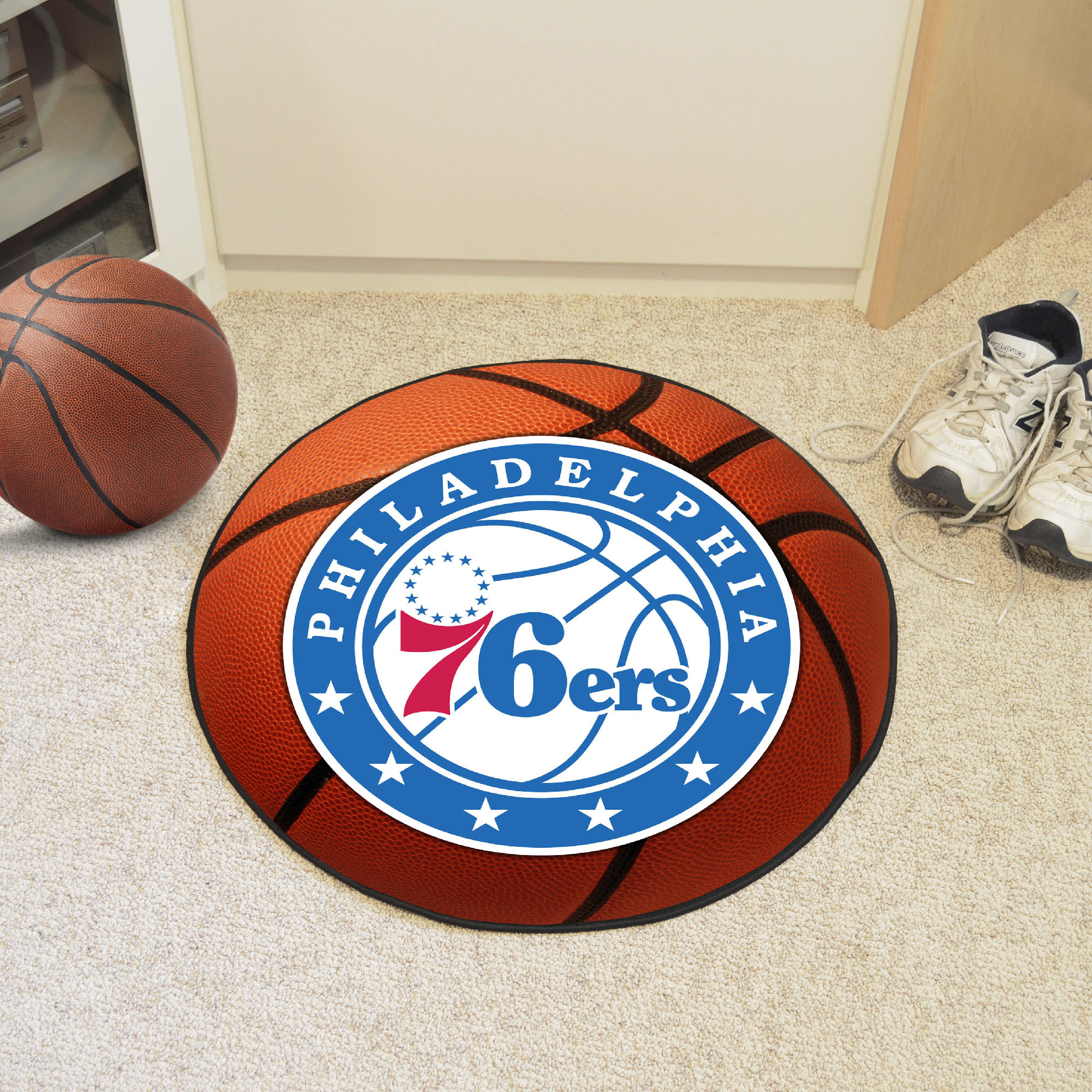 Philadelphia 76ers Ball Shaped Area Rugs