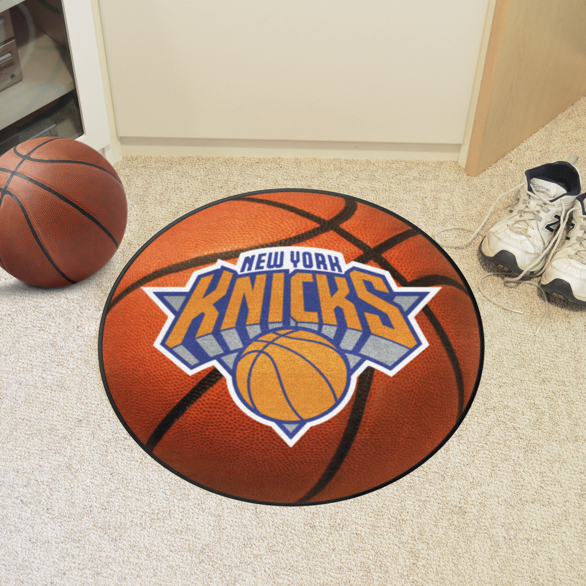 New York Knicks Basketball Shaped Area Rug
