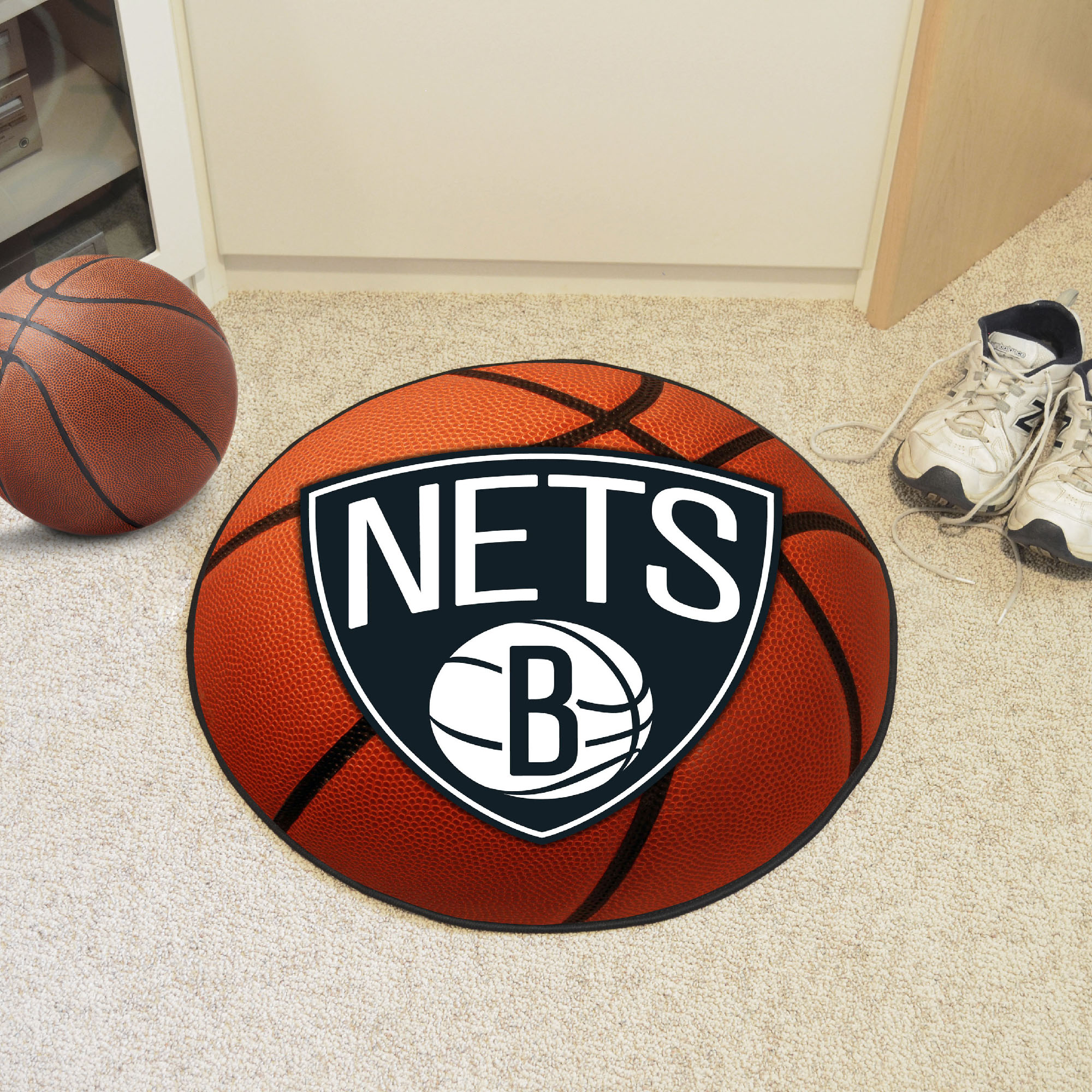 Brooklyn Nets Ball Shaped Area Rug