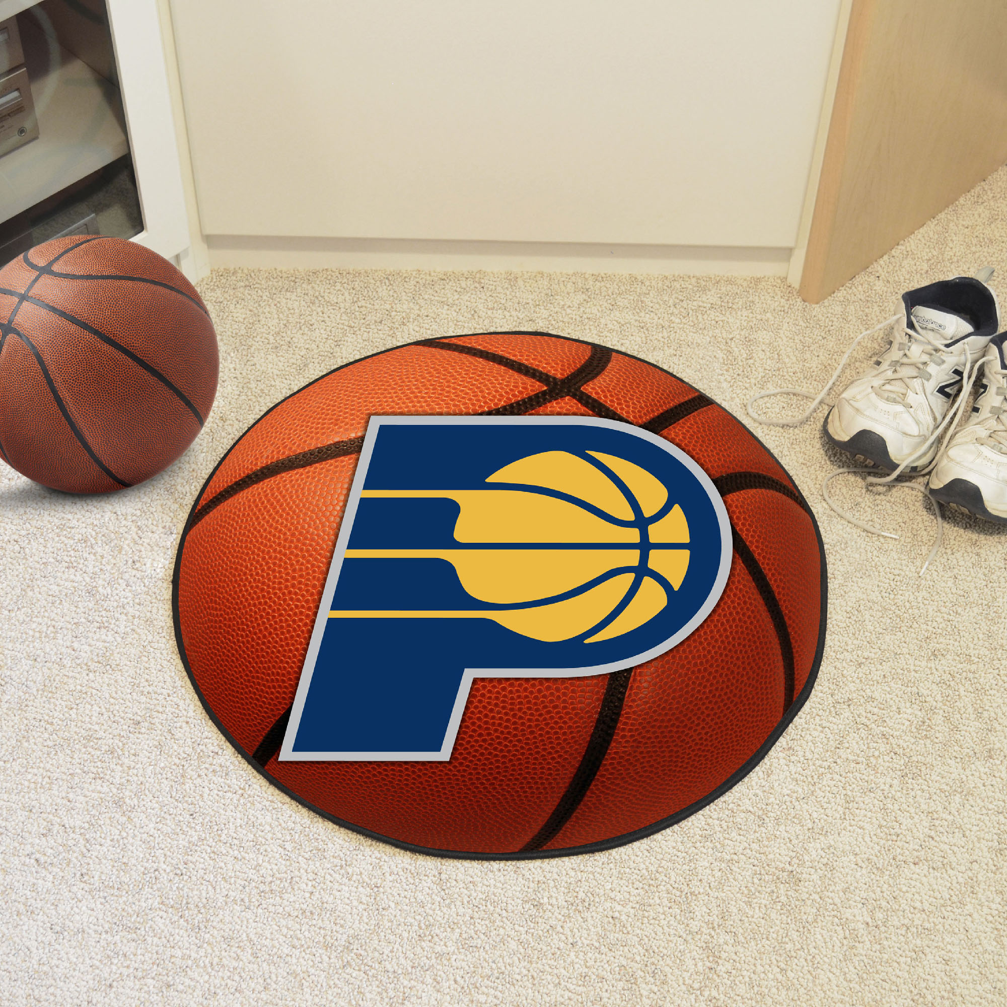 Indiana Pacers Ball Shaped Area Rug