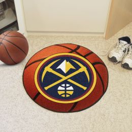 Denver Nuggets Ball Shaped Area Rug