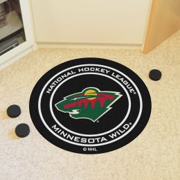 Minnesota Wild Hockey Puck Shaped Area Rug - 27"