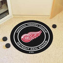 Detroit Red Wings Hockey Puck Shaped Area Rug - 27"