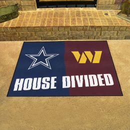 Dallas Cowboys – Washington Redskins House Divided Mat