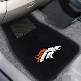 Denver Broncos Embroidered Floor Mat Set