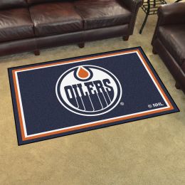 Edmonton Oilers Area Rug - 4â€™ x 6â€™ Nylon