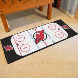 New Jersey Devils Rink Runner Mat - Nylon 30 x 72