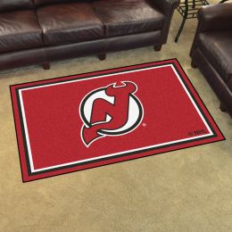 New Jersey Devils Area Rug - 4â€™ x 6â€™ Nylon