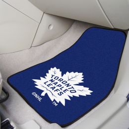 Toronto Maple Leafs 2pc Carpet Car Mat Set - Nylon & Vinyl