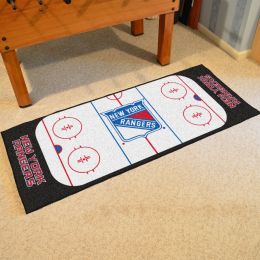 New York Rangers Rink Runner Mat - Nylon 30 x 72