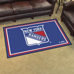 New York Rangers Area Rug - 4â€™ x 6â€™ Nylon