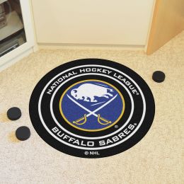 Buffalo Sabres Hockey Puck Shaped Area Rug - 27"