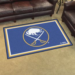 Buffalo Sabres Area Rug - 4â€™ x 6â€™ Nylon