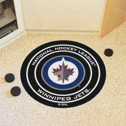Winnipeg Jets Hockey Puck Shaped Area Rug - 27"