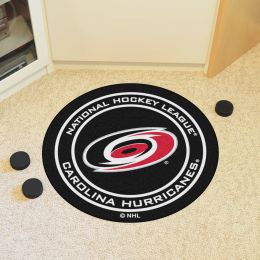 Carolina Hurricanes Hockey Puck Shaped Area Rug - 27"