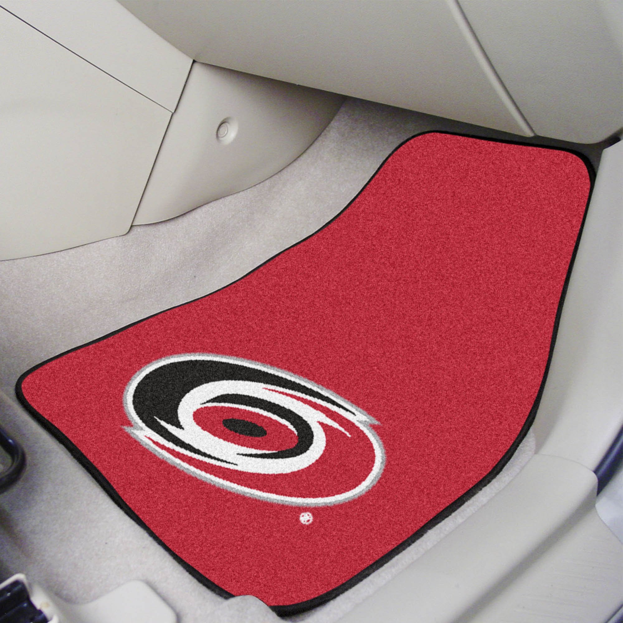 Carolina Hurricanes 2pc Carpet Car Mat Set - Nylon & Vinyl