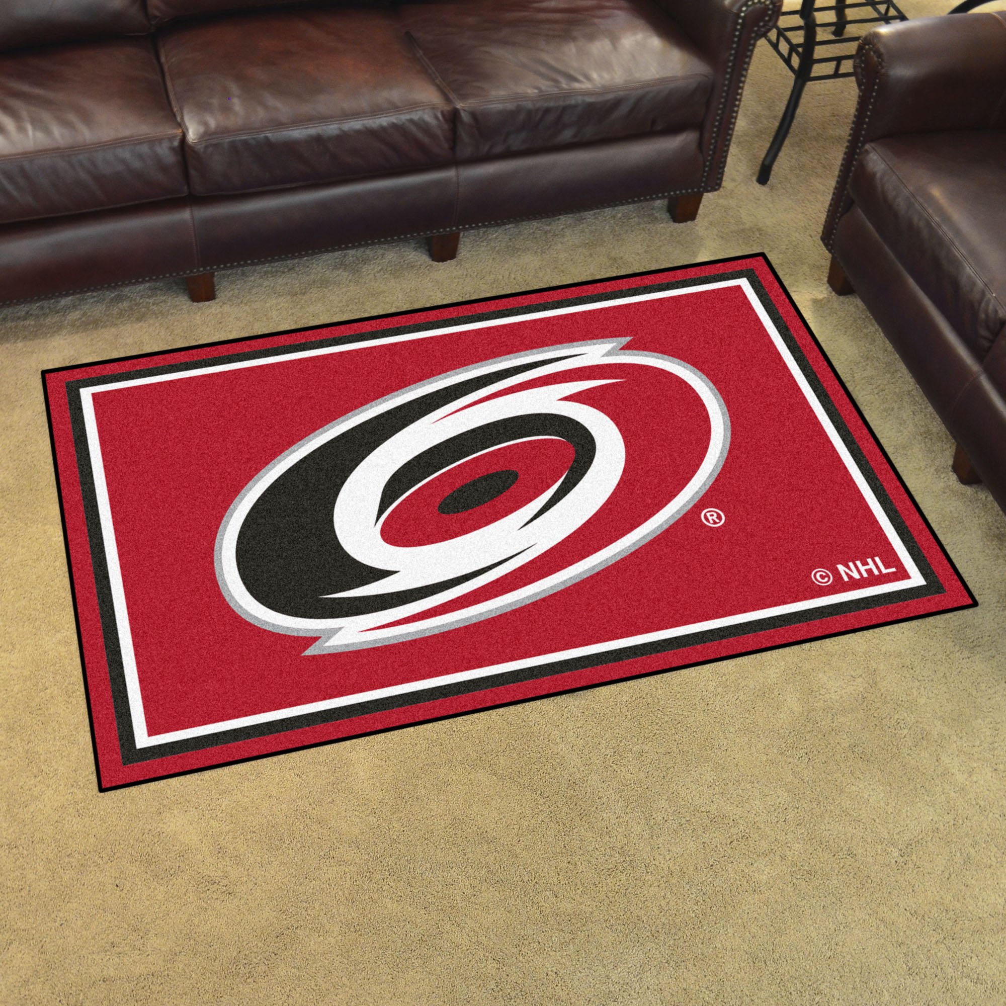 Carolina Hurricanes Area Rug - 4â€™ x 6â€™ Nylon