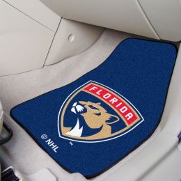 Florida Panthers 2pc Carpet Car Mat Set - Nylon & Vinyl