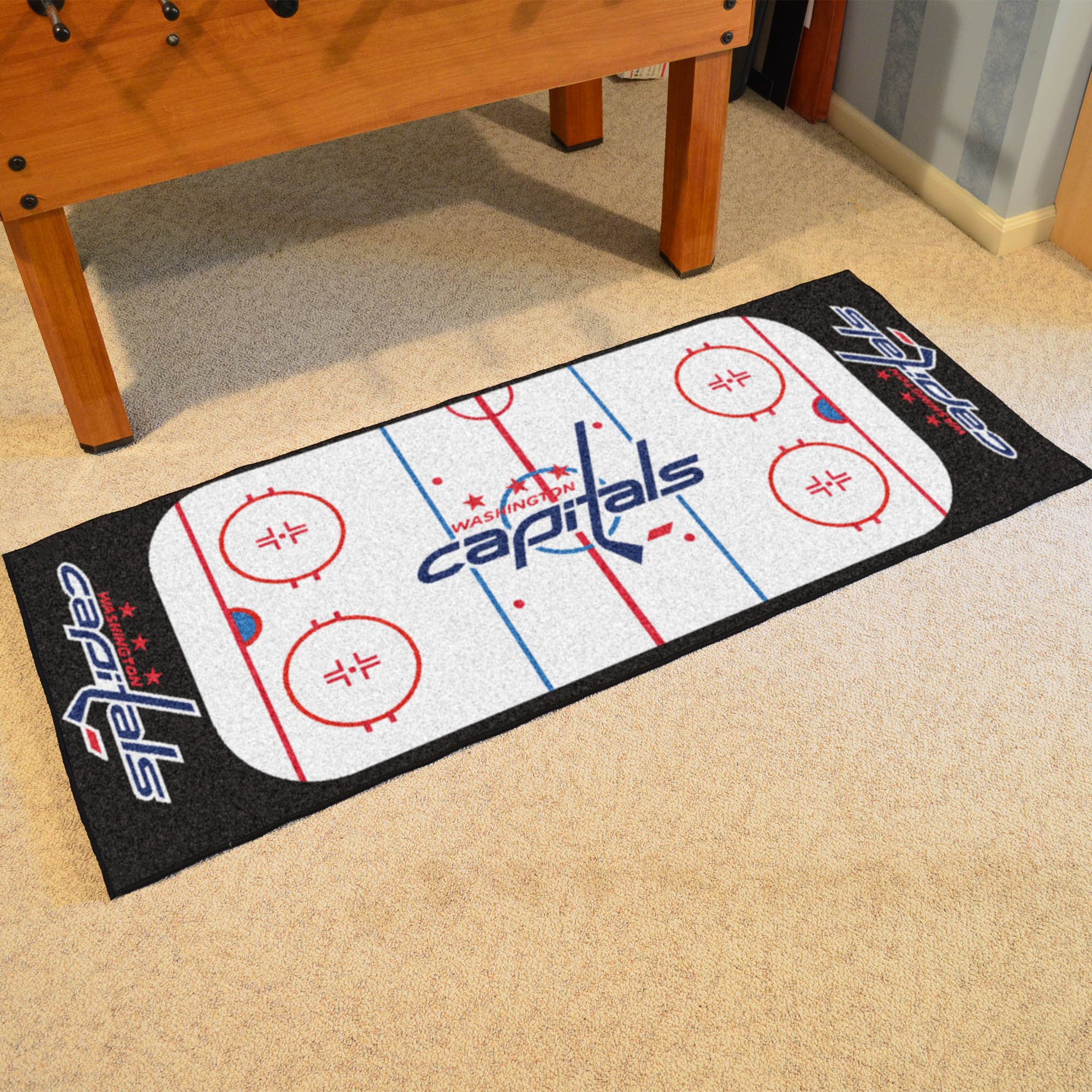 Washington Capitals Rink Runner Mat - Nylon 30 x 72