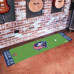 Columbus Blue Jackets Putting Green Mat â€“ 18 x 72