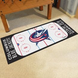 Columbus Blue Jackets Rink Runner Mat - Nylon 30 x 72