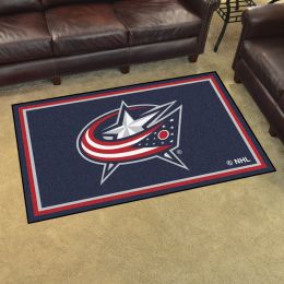 Columbus Blue Jackets Area Rug - 4â€™ x 6â€™ Nylon