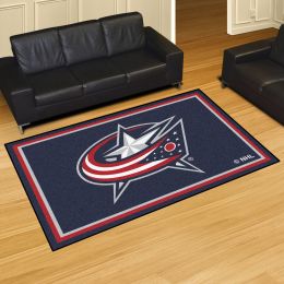 Columbus Blue Jackets Area Rug â€“ Nylon 5â€™ x 8â€™