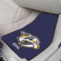 Nashville Predators Blue 2pc Carpet Car Mat Set - Nylon & Vinyl