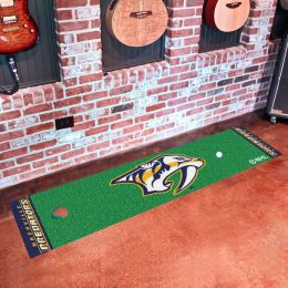 Nashville Predators Blue Putting Green Mat â€“ 18 x 72