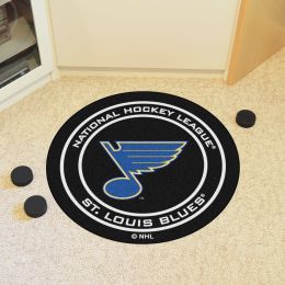 St Louis Blues Hockey Puck Shaped Area Rug - 27"