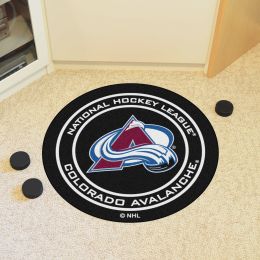 Colorado Avalanche Hockey Puck Shaped Area Rug - 27"