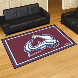 Colorado Avalanche Area Rug â€“ Nylon 5â€™ x 8â€™