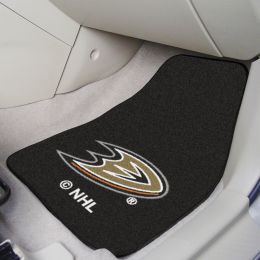 Anaheim Ducks 2pc Carpet Car Mat Set - Nylon & Vinyl