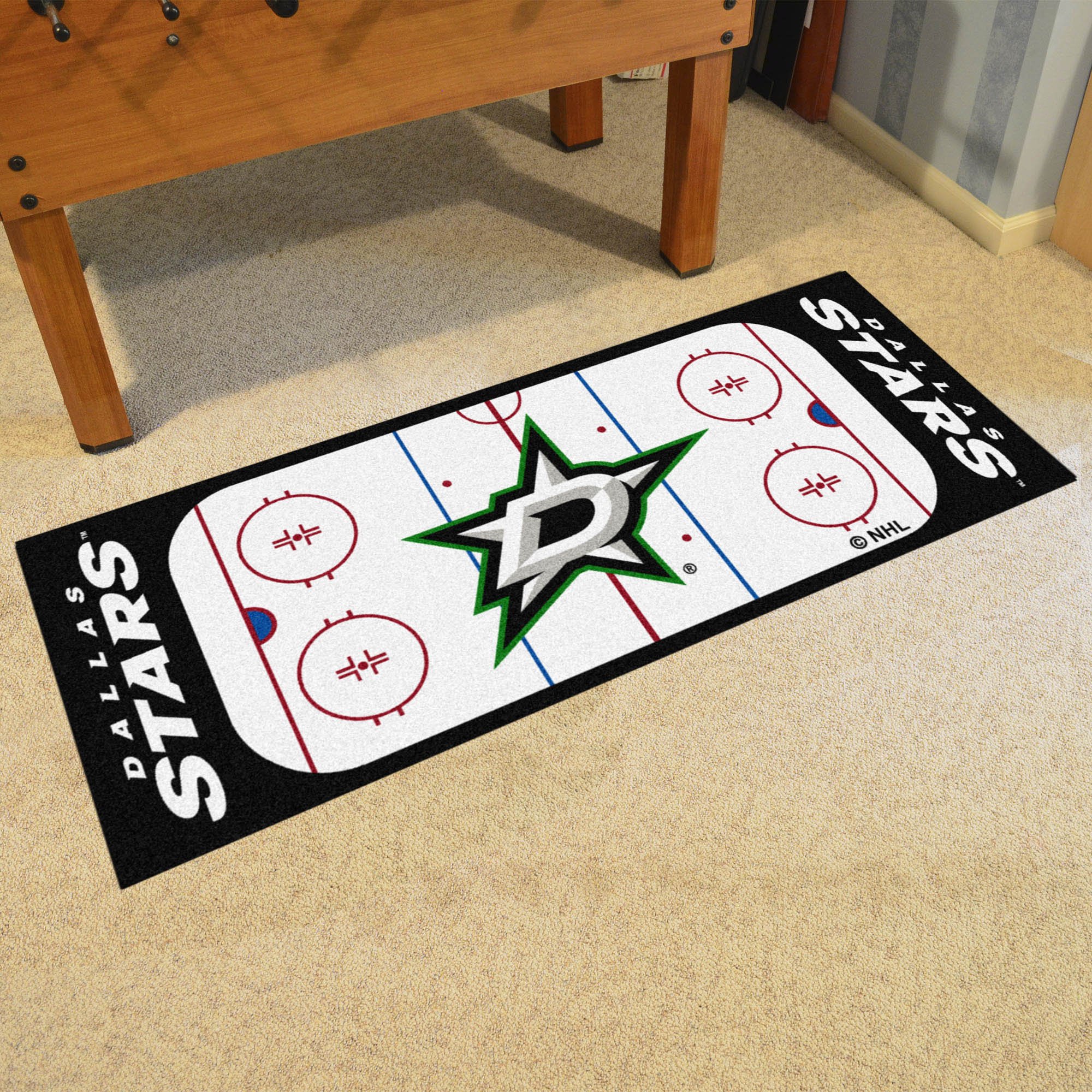 Dallas Stars Rink Runner Mat - Nylon 30 x 72