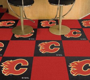 Calgary Flames Team Carpet Tiles - 45 sq ft