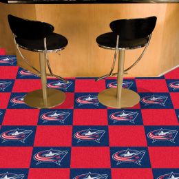 Columbus Blue Jackets Team Carpet Tiles - 45 sq ft
