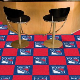 New York Rangers Team Carpet Tiles - 45 sq ft