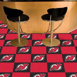 New Jersey Devils Team Carpet Tiles - 45 sq ft