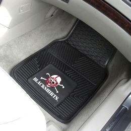 NU Blackshirts 2pc Vinyl Car Floor Mats - 18 x 27