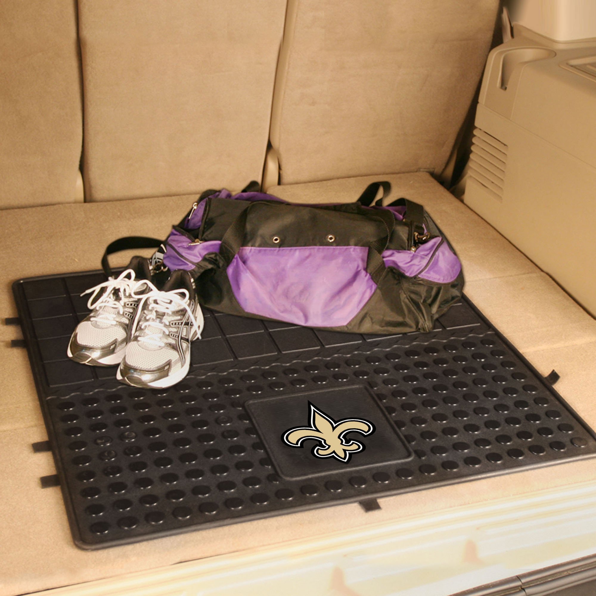 New Orleans Saints Cargo Mat â€“ Vinyl 31 x 31