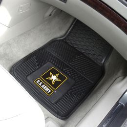 US Army 2pc Vinyl Car Floor Mats - 18" x 27"