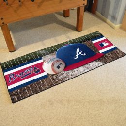 Atlanta Braves baseball Runner Mat - 29.5 x 72