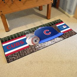 Chicago Cubs baseball Runner Mat - 29.5 x 72