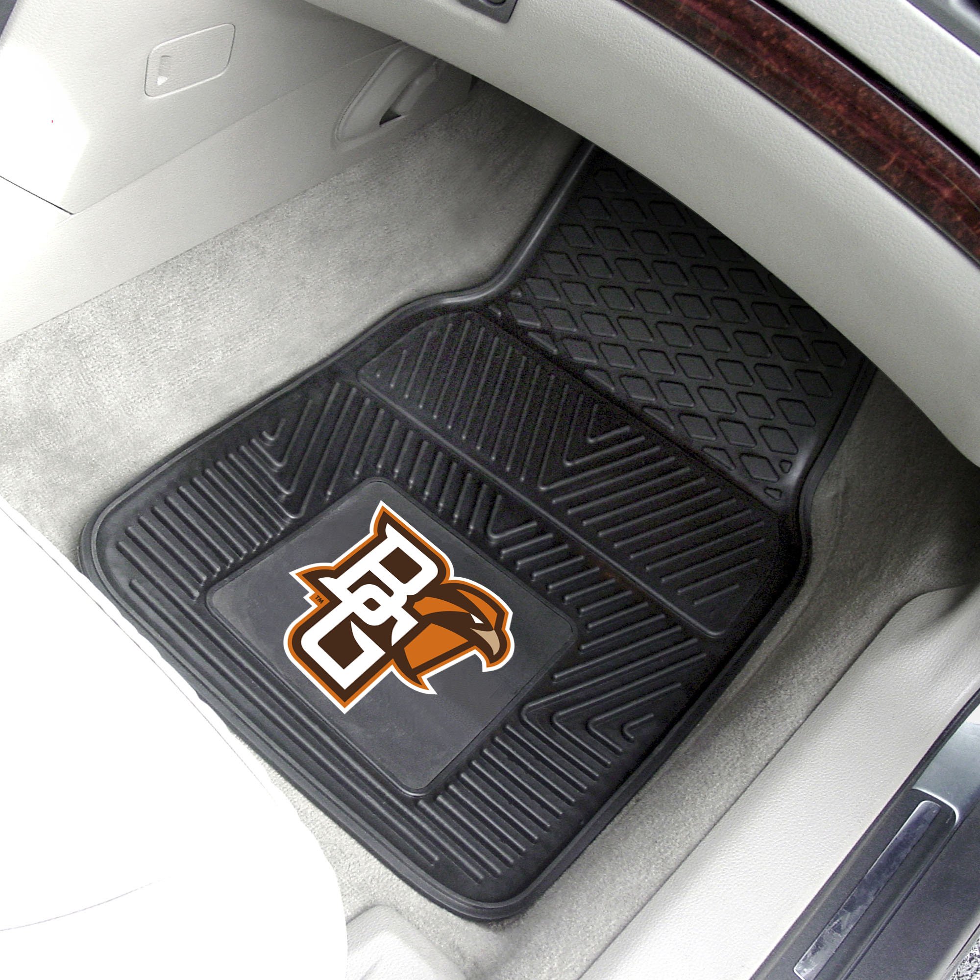 BGSU 2pc Vinyl Car Floor Mats - 18 x 27